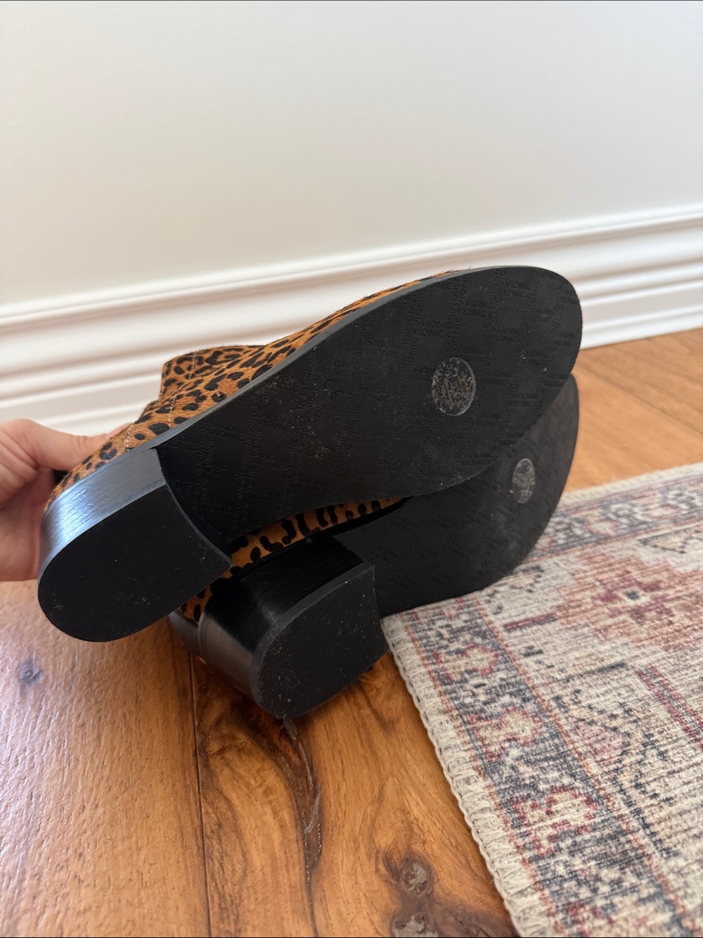 Vionic Leopard Print Ankle Boots - Brown/Tan - Picture 3 of 5